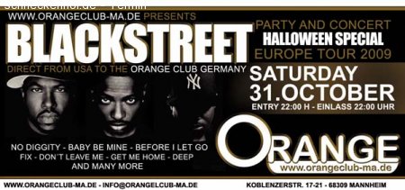 Blackstreet Konzert Werbeplakat