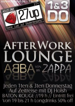 After Work Lounge Werbeplakat