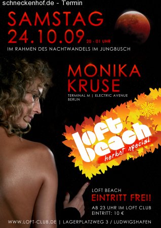 Herbst Beach mit Monika Kruse Werbeplakat