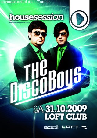 housesession//The Disco Boys Werbeplakat