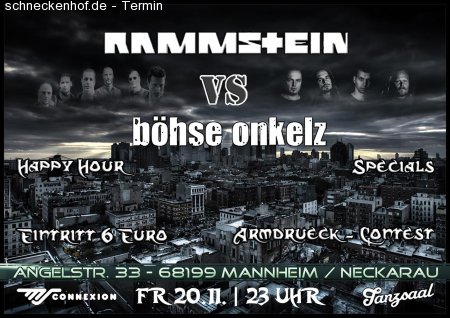 Rammstein VS Onkelz Werbeplakat