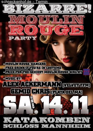 Bizarre! Moulin Rouge Party Werbeplakat