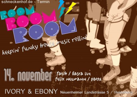 BOOM BOOM ROOM Werbeplakat