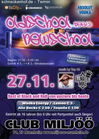 BEST OLDSCHOOL meets NEWSCHOOL Werbeplakat