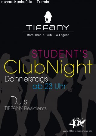 Student's Club Night Werbeplakat