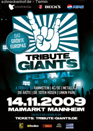 Tribute Giants Indoor-Festival Werbeplakat