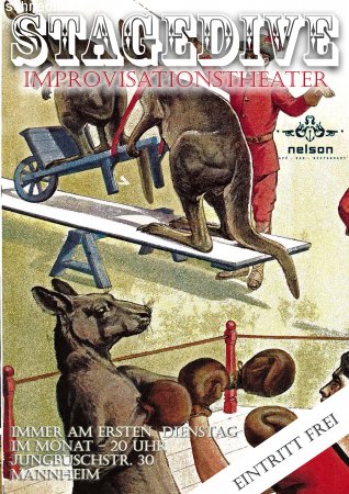 Stagedive - Improtheater Werbeplakat