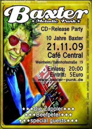 Baxter CD-Release Werbeplakat