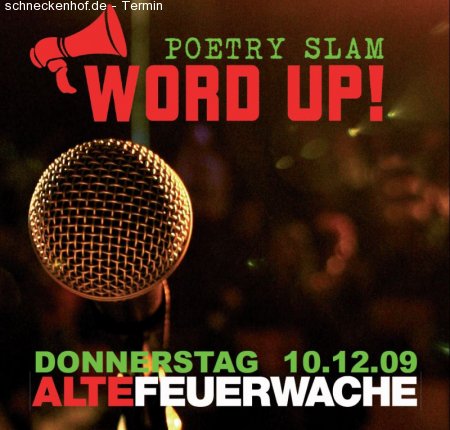 Word up! Poetry Slam Werbeplakat