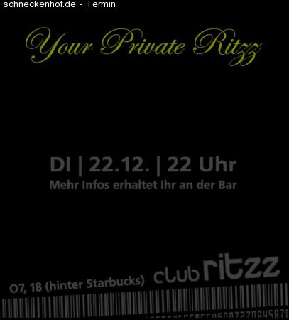 Your Private Ritzz Werbeplakat