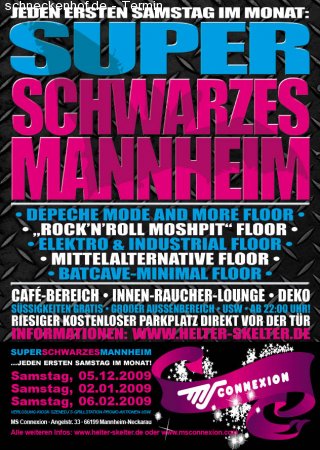 Super Schwarzes Mannheim Werbeplakat