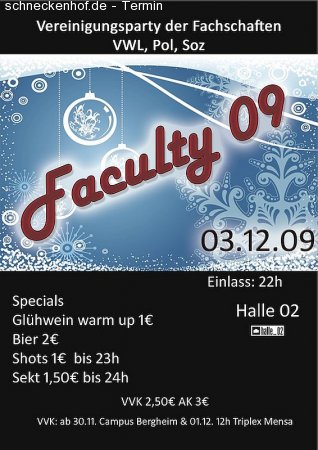 Faculty Party Werbeplakat