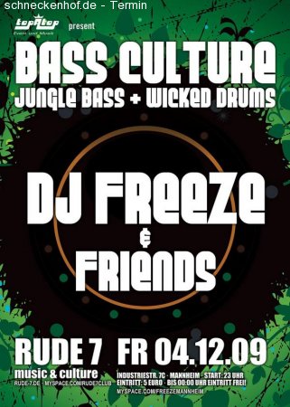 Bass Culture | Wicked Drums & Werbeplakat