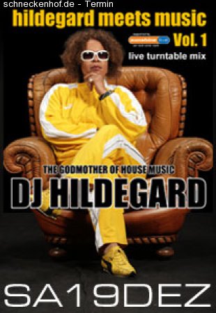 DJ Hildegard CD Release Party Werbeplakat