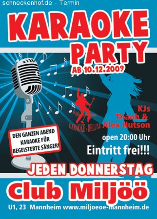 Karaoke Party Werbeplakat