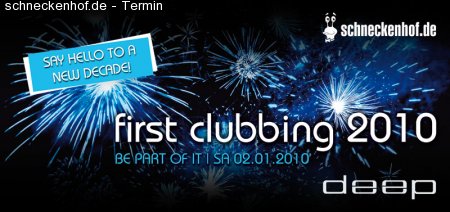 First Clubbing 2010! Werbeplakat