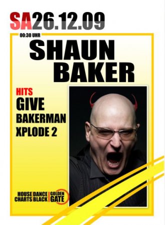 Shaun Baker Live Werbeplakat
