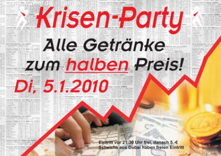 Krisen-Party Werbeplakat