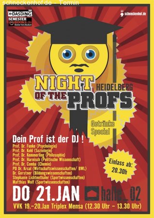 Night of the Profs Werbeplakat