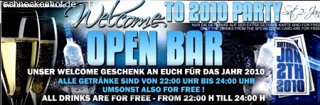 Open Bar Werbeplakat