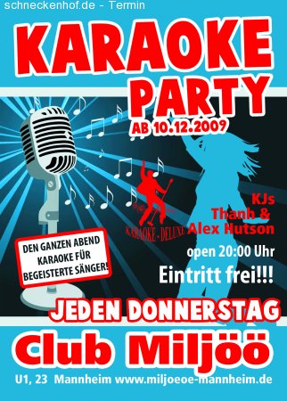 Die Karaoke Party Werbeplakat