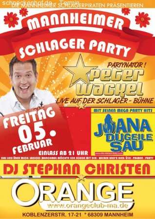 mannheimer schlager party Werbeplakat