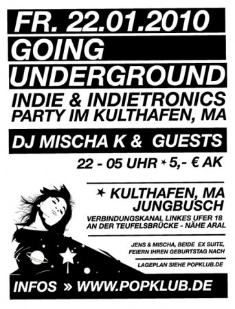 1. Going Underground! Werbeplakat