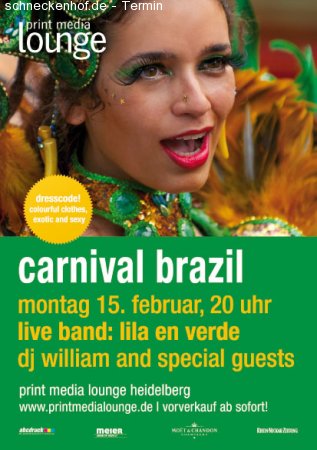 Carnival Brazil Werbeplakat