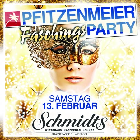 Pfitzenmeier Faschings Party Werbeplakat
