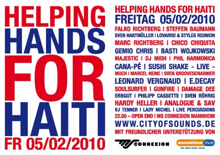 Helping Hands For Haiti Werbeplakat