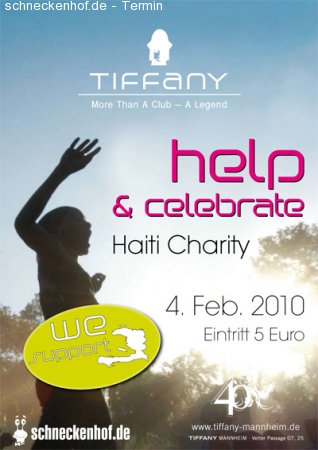 Haiti Charity Party Help & Celebrate Werbeplakat