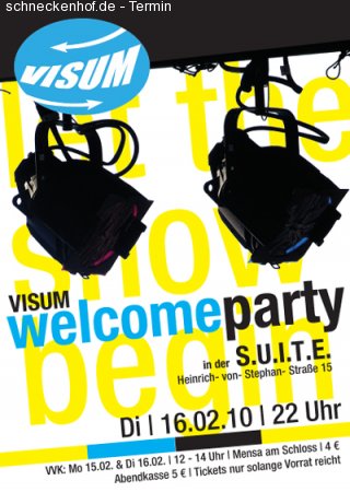 VISUM Welcome Party Werbeplakat