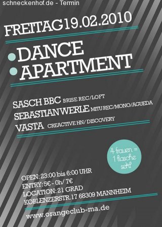 Dance Apartment Werbeplakat