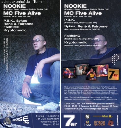 Baesse.de präsentiert - Nookie & MC Five Alive, P.B.K. Werbeplakat