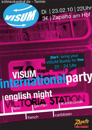 VISUM English Night Werbeplakat