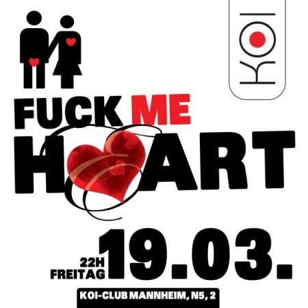 1. Fuck Me Heart Werbeplakat