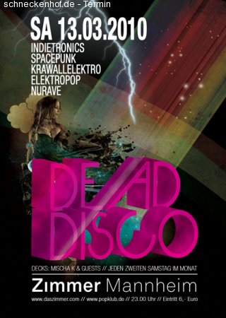Dead Disco Werbeplakat