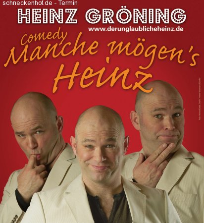 Sparkasse Comedyday präsentiert Heinz Gröning Werbeplakat