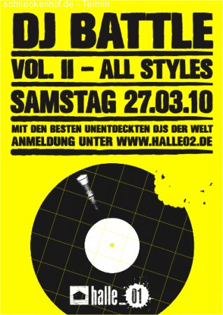 DJ Battle Vol. II Werbeplakat