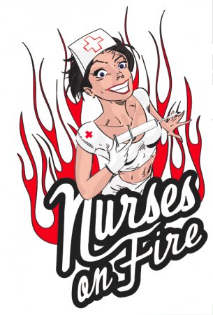 Holly Examensparty - Nurses on Fire Werbeplakat