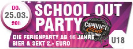 school out party Werbeplakat