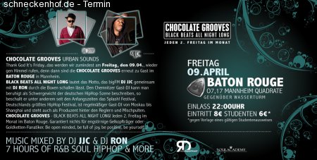 Chocolate Grooves - Black Beats Werbeplakat