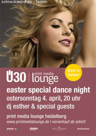 Ü30 Easter Special Dance Night Werbeplakat
