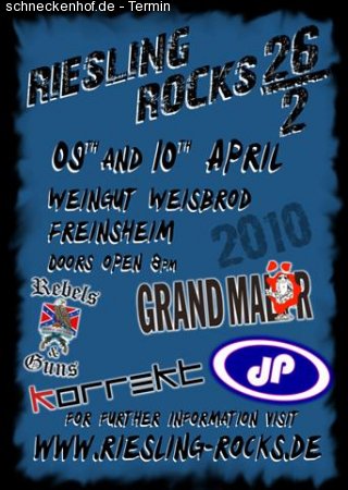 Riesling Rocks XIII - Freitagabend Werbeplakat