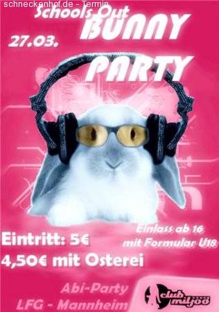 Bunny Party Werbeplakat