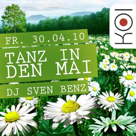 Tanz in den Mai - DJ Sven Benz Werbeplakat