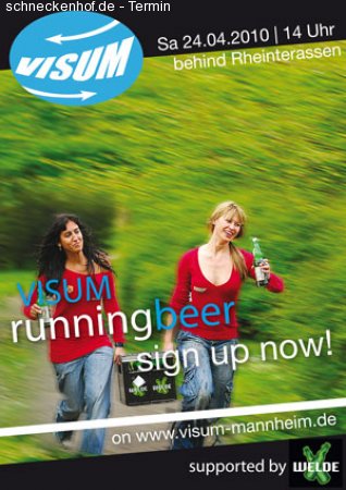 VISUM Running Beer Werbeplakat
