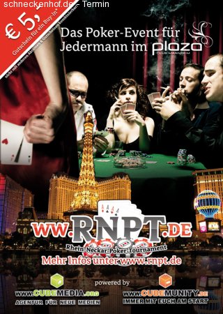 Poker Turnier Werbeplakat