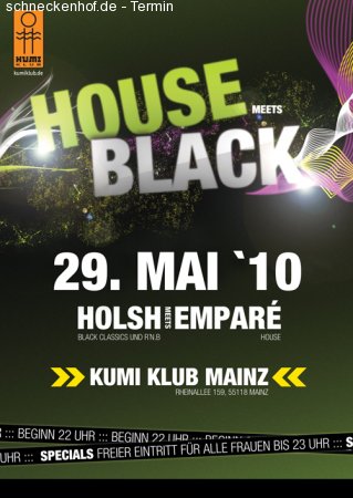 House meets Black Werbeplakat