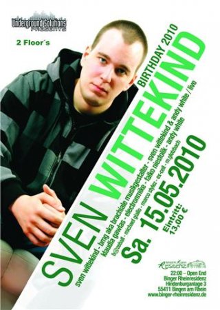 Sven Wittekinds B-Day Werbeplakat